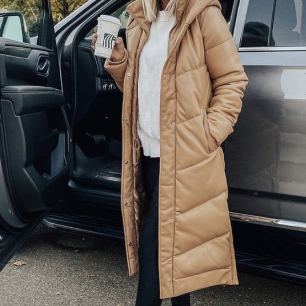 Abercrombie & Fitch Camel Puffer Jacket